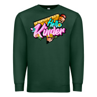 Sports Green hello kinder Premium Sweatshirt - JahusDesignShop