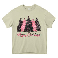 Mossy pink merry christmas Heavy Core Tee - CowGirlArtShop