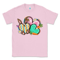 Bubblegum Pink Easter heart Easter Day Classic Tee - CowGirlArtShop