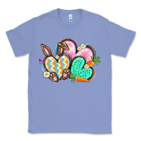 Colony Blue Easter heart Easter Day Classic Tee - CowGirlArtShop