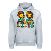 Heather Grey calm your mitts softball Urban Hoodie - Jasminsmagicworld