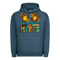 Pigment Midnight Navy calm your mitts softball Urban Hoodie - Jasminsmagicworld