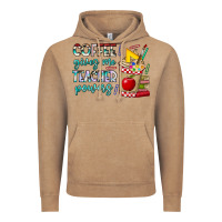 Vintage Coffee Coffee Gives Me Teacher Powers Vintage Hoodie - CowhideDigitalArt