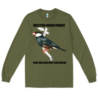 Army Green Western Ground Parrot Rare Wild And West Australia Long Sleeve Tee - Bettercallsaul