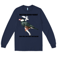 Navy Western Ground Parrot Rare Wild And West Australia Long Sleeve Tee - Bettercallsaul