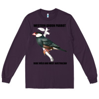 Plum Western Ground Parrot Rare Wild And West Australia Long Sleeve Tee - Bettercallsaul