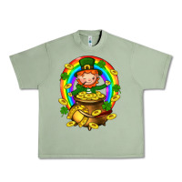 Oil Green Dwarf Cauldron St. Patricks Urban Heavy Tee - BundleAndBundleShop