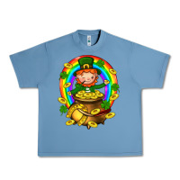 Pebble Blue Dwarf Cauldron St. Patricks Urban Heavy Tee - BundleAndBundleShop