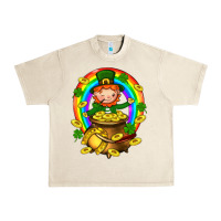 Sandshell Dwarf Cauldron St. Patricks Urban Heavy Tee - BundleAndBundleShop