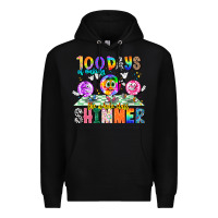 Black 100 Days Of Making The Whole Class Shimmer Premium Hoodie - CowhideDigitalArt