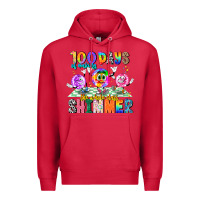 Cardinal 100 Days Of Making The Whole Class Shimmer Premium Hoodie - CowhideDigitalArt