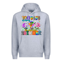Heather Grey 100 Days Of Making The Whole Class Shimmer Premium Hoodie - CowhideDigitalArt