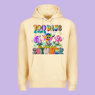 100 Days Of Making The Whole Class Shimmer Premium Hoodie Designed By Cowhidedigitalart