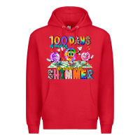 Red 100 Days Of Making The Whole Class Shimmer Premium Hoodie - CowhideDigitalArt