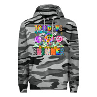 Slate Camo 100 Days Of Making The Whole Class Shimmer Premium Hoodie - CowhideDigitalArt