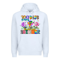 White 100 Days Of Making The Whole Class Shimmer Premium Hoodie - CowhideDigitalArt