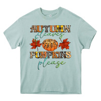 Arona autumn leaves and pumpkins please Heavy Core Tee - CowGirlArtShop