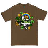 Cacao Texas map St. Patrick's Premium Tee - CowGirlArtShop