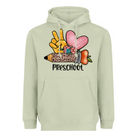 Matcha peace love preschool Heavyweight Hoodie - JahusDesignShop