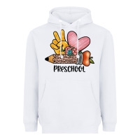 White peace love preschool Heavyweight Hoodie - JahusDesignShop