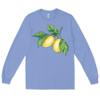 Colony Blue lemons Long Sleeve Tee - BundleAndBundleShop