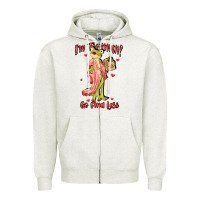 Oatmeal Heather im too much go find less boujee frog funny Zipper Hoodie - JahusDesignShop