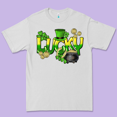 Lucky St. Patrick's Day Premium Tee Designed By Howdyjamesfarm