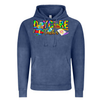 Vintage Denim daycare teacher Vintage Hoodie - CowhideDigitalArt