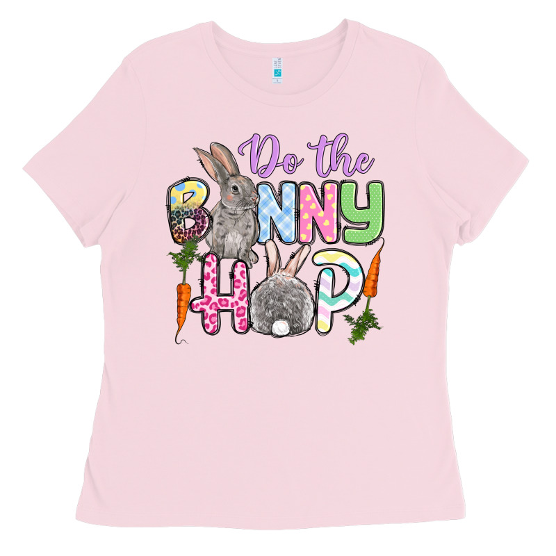 Do The Bunny Hop Easter Ladies Tee by OliviaCreatesArt | Teevron