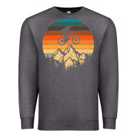 Charcoal Heather mountainbike downhill retro vintage gift   mountain bike Premium Sweatshirt - DesigneFamous