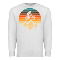 Oatmeal Heather mountainbike downhill retro vintage gift   mountain bike Premium Sweatshirt - DesigneFamous