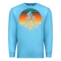 Ocean Blue mountainbike downhill retro vintage gift   mountain bike Premium Sweatshirt - DesigneFamous