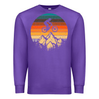 Purple mountainbike downhill retro vintage gift   mountain bike Premium Sweatshirt - DesigneFamous