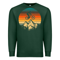 Sports Green mountainbike downhill retro vintage gift   mountain bike Premium Sweatshirt - DesigneFamous