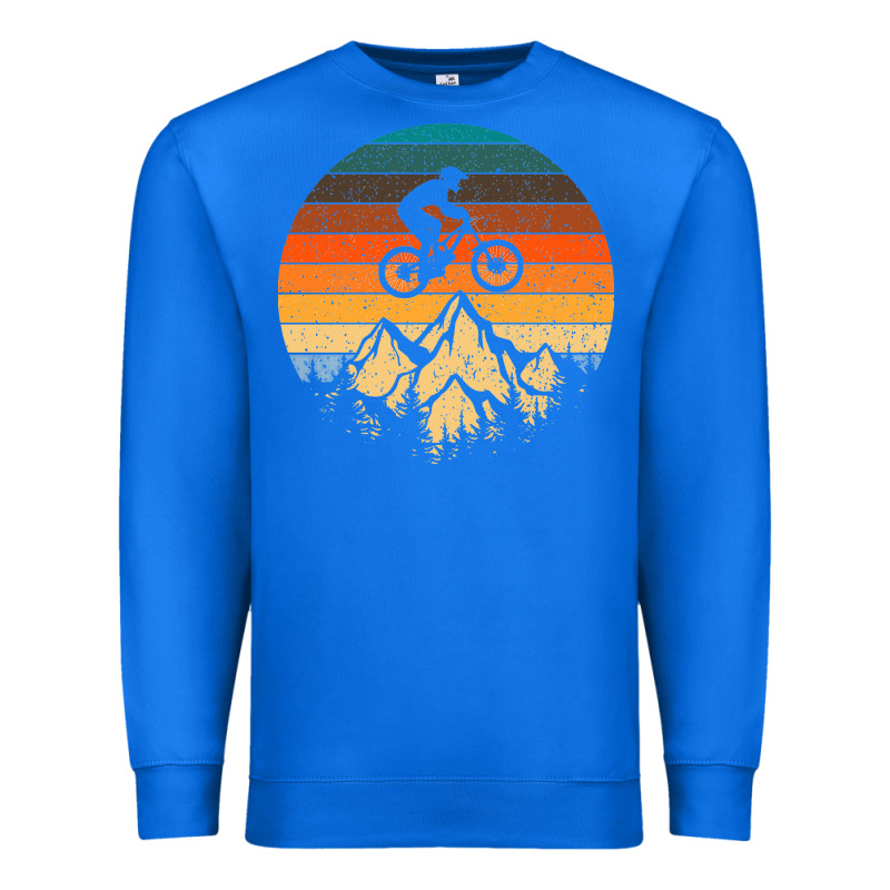 Mountainbike Downhill Retro Vintage Gift   Mountain Bike Premium Sweatshirt by DesigneFamous | Teevron
