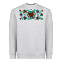 Cowhide Leopard Sunflower Gemstone Heavyweight Sweatshirt | Teevron