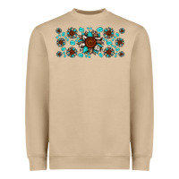 Mushroom cowhide leopard sunflower gemstone Heavyweight Sweatshirt - JahusDesignShop