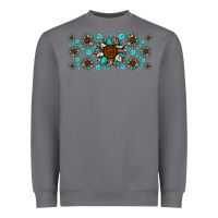 Storm cowhide leopard sunflower gemstone Heavyweight Sweatshirt - JahusDesignShop