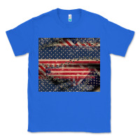 True Royal American flag stitches Classic Tee - CowGirlArtShop