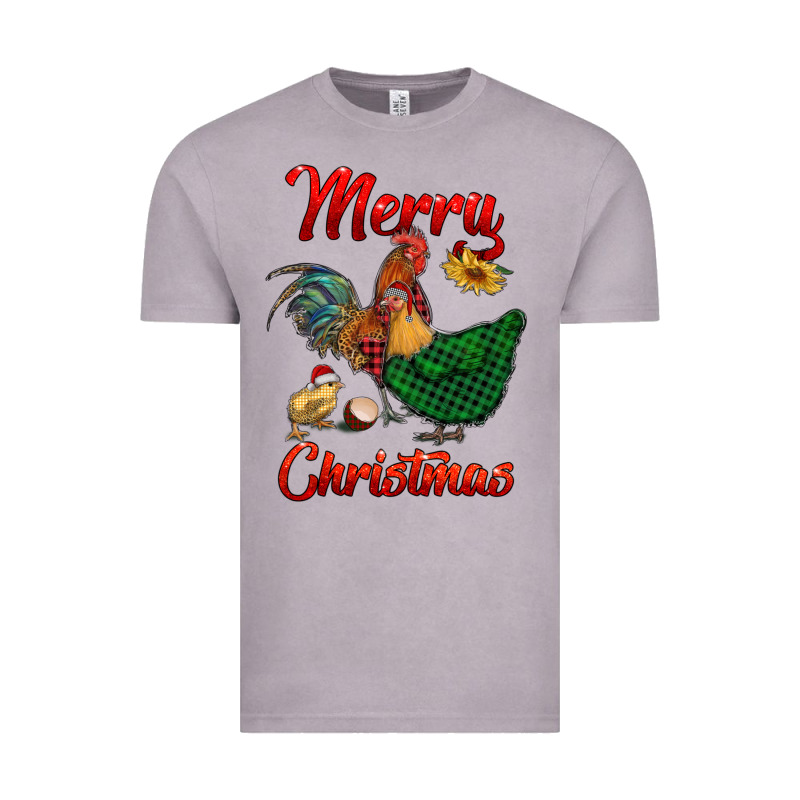 Merry Christmas Chickens Vintage Tee by RanaPortraitStore | Teevron