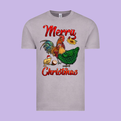 Merry Christmas Chickens Vintage Tee Designed By Ranaportraitstore