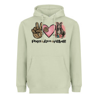 Matcha peace love pitbull Heavyweight Hoodie - JahusDesignShop