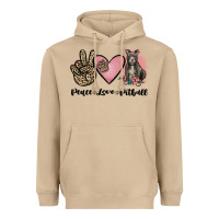 Mushroom peace love pitbull Heavyweight Hoodie - JahusDesignShop