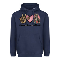 Navy peace love pitbull Heavyweight Hoodie - JahusDesignShop