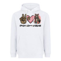 White peace love pitbull Heavyweight Hoodie - JahusDesignShop