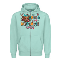 Seafoam just a girl who loves cows Zipper Hoodie - JahusDesignShop
