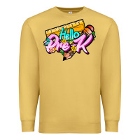 Antique Gold hello pre k Premium Sweatshirt - JahusDesignShop
