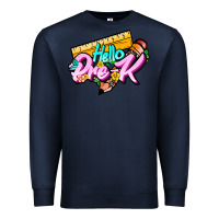Navy hello pre k Premium Sweatshirt - JahusDesignShop