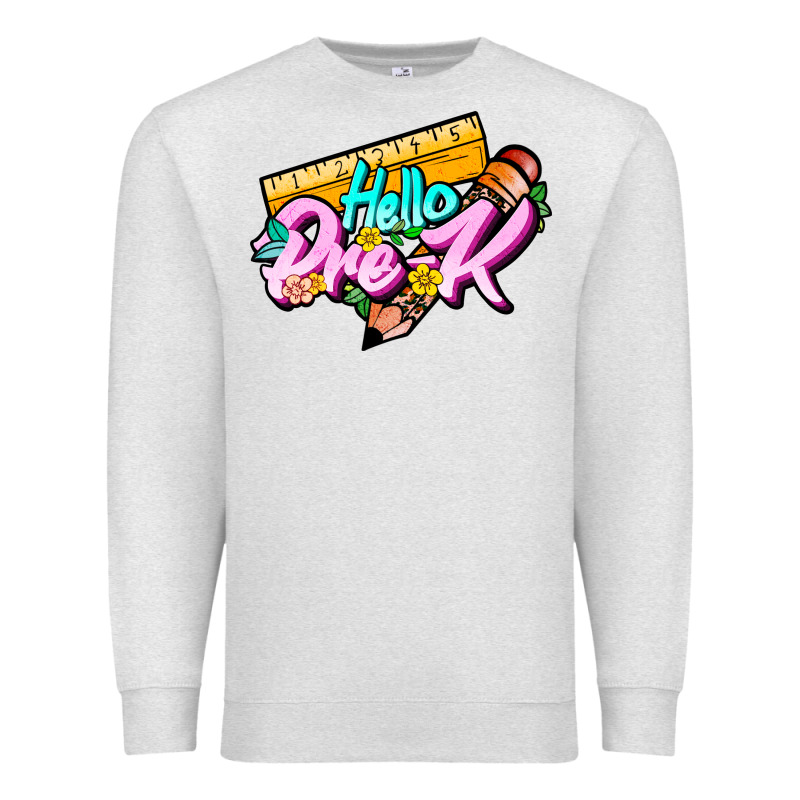 Hello Pre K Premium Sweatshirt by JahusDesignShop | Teevron