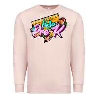 Pale Pink hello pre k Premium Sweatshirt - JahusDesignShop
